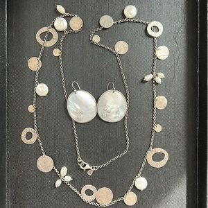 Silpada Sterling Silver pearl and sterling necklace (necklace ONLY)